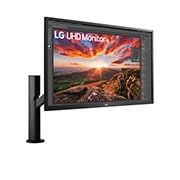 LG Écran IPS UHD 4K 27'' avec Ergo, Vue en perspective, 27UK580-B, thumbnail 3