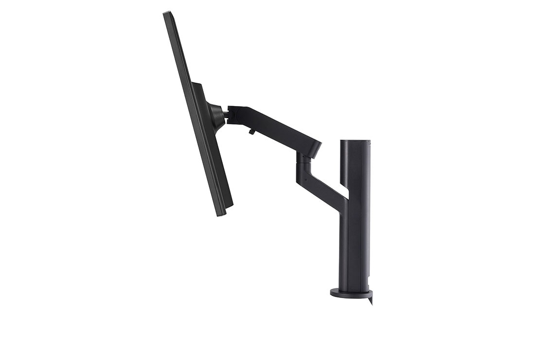 LG Moniteur UHD 4K de 31,5&nbsp;po. avec Ergo, vue de côté du moniteur incliné de -25&nbsp;degrés, 32UK580-B, thumbnail 6
