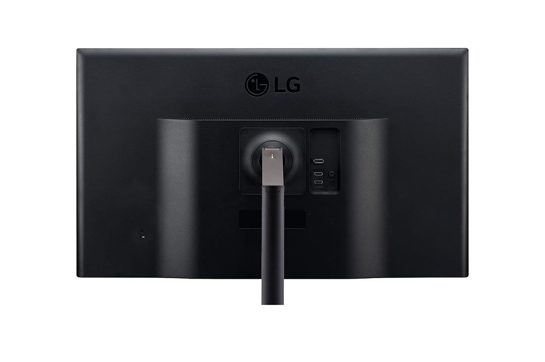 LG Moniteur UHD 4K de 31,5&nbsp;po. avec Ergo, vue arrière en gros plan avec un bras de moniteur au centre, 32UK580-B, thumbnail 9