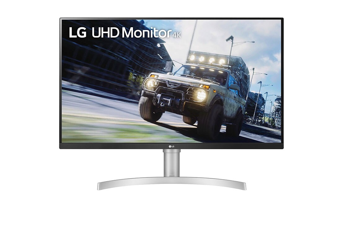 LG Moniteur HDR UHD 4K (3840 x 2160) de 31,5 po, vue avant, 32UN550-W