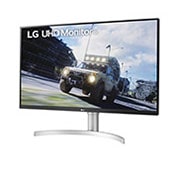 LG Moniteur HDR UHD 4K (3840&nbsp;x&nbsp;2160) de 31,5&nbsp;po, vue de côté de -15 degrés, 32UN550-W, thumbnail 2