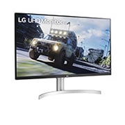 LG Moniteur HDR UHD 4K (3840&nbsp;x&nbsp;2160) de 31,5&nbsp;po, vue de côté de +15 degrés, 32UN550-W, thumbnail 3