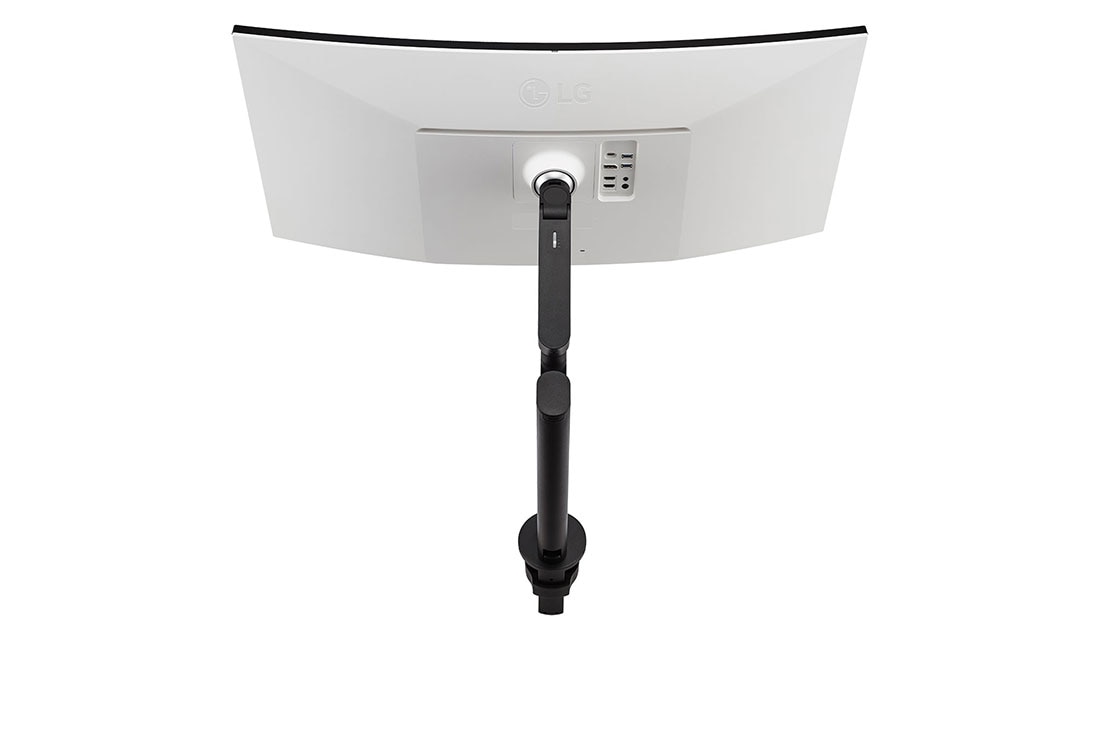 LG Moniteur Ergo incurvé UltraWide™ QHD+ 21:9 de 37,5 pouces (3840 x 1600), vue arrière du moniteur incliné vers le haut, 38WQ88C-W, thumbnail 13