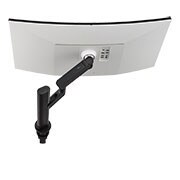 LG Moniteur Ergo incurvé UltraWide™ QHD+ 21:9 de 37,5 pouces (3840 x 1600), vue latérale arrière avec le bras du moniteur étendu vers la gauche, 38WQ88C-W, thumbnail 15