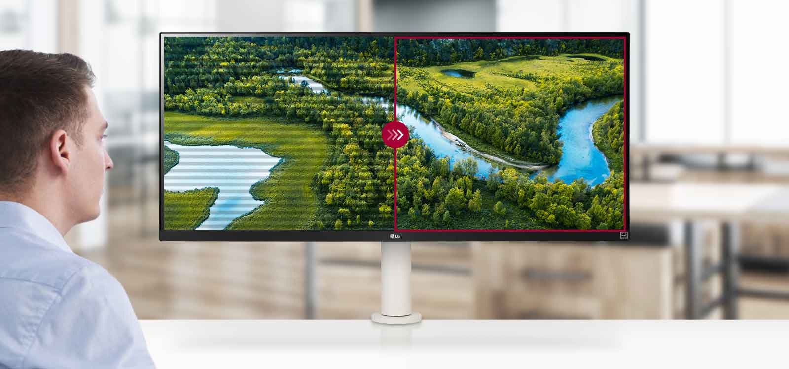 Flicker Safe réduit le scintillement invisible sur l’écran, ce qui permet de réduire la fatigue oculaire. Ainsi, vous pourrez travailler dans un environnement confortable pendant une longue période.