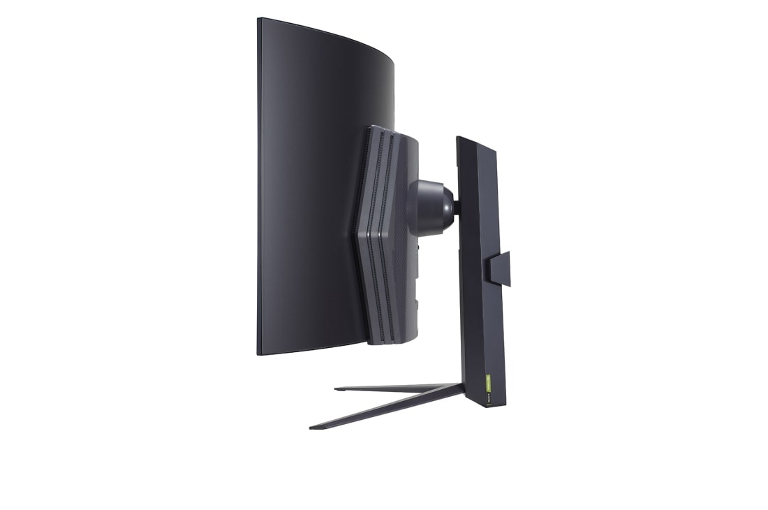 LG Moniteur de jeu UltraGear™ OLED de 45'' incurvé offrant une fréquence de rafraîchissement de 240 Hz et un temps de réponse de 0,03 ms (GtG), Vue latérale, 45GR95QE-B, thumbnail 6