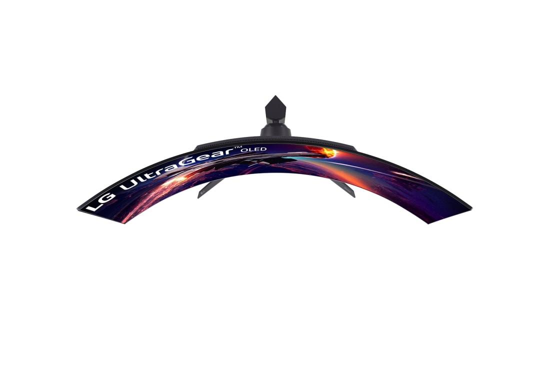 LG Moniteur de jeu UltraGear™ OLED de 45'' incurvé offrant une fréquence de rafraîchissement de 240 Hz et un temps de réponse de 0,03 ms (GtG), Vue de dessus, 45GR95QE-B, thumbnail 15