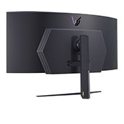 LG Moniteur de jeu UltraGear™ OLED de 45'' incurvé offrant une fréquence de rafraîchissement de 240 Hz et un temps de réponse de 0,03 ms (GtG), vue arrière en perspective, 45GR95QE-B, thumbnail 10