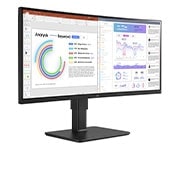 LG Moniteur IPS UltraWide™ WQHD (3440x1440) de 34'' avec USB de Type-C™, +30 graden zijaanzicht, 34BQ77QB-B, thumbnail 4