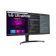 LG Moniteur IPS QHD (3 440 x 1 440) UltraWide™ de 34 po, vue de côté de -15 degrés, 34WN750P-B, thumbnail 3