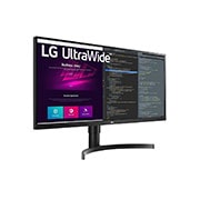 LG Moniteur IPS QHD (3 440 x 1 440) UltraWide™ de 34 po, Vue en perspective, 34WN750P-B, thumbnail 4