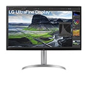 LG Moniteur noir UHD 4K Nano IPS de 31,5 pouces avec auto-étalonnage automatique, vue avant, 32UQ85R-W, thumbnail 1