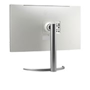 LG Moniteur noir UHD 4K Nano IPS de 31,5 pouces avec auto-étalonnage automatique, vue arrière en perspective, 32UQ85R-W, thumbnail 6