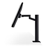 LG Moniteur IPS UHD 4K Ergo de 31,5 pouces avec USB de Type-C™, vue latérale du moniteur pivoté dans la plage de + 280˚ à - 280˚, 32UN880P-B, thumbnail 7