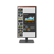 LG Écran IPS 23,8'' Full HD (1920 x 1080) avec port USB de Type-C™, vue avant de l’écran pivotant à +90 degrés, 24BR650B-C, thumbnail 10
