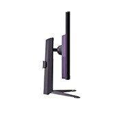 LG Moniteur pour jeu LG UltraGear™ UHD de 32” offrant une fréquence de rafraîchissement de 144 Hz, vue latérale avec lumières allumées, 32GR93U-B, thumbnail 6