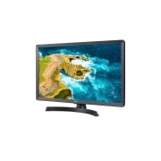 LG MONITEUR HD READY LED TV 28'', vue de côté de -15 degrés, 28TQ515S-PZ, thumbnail 2