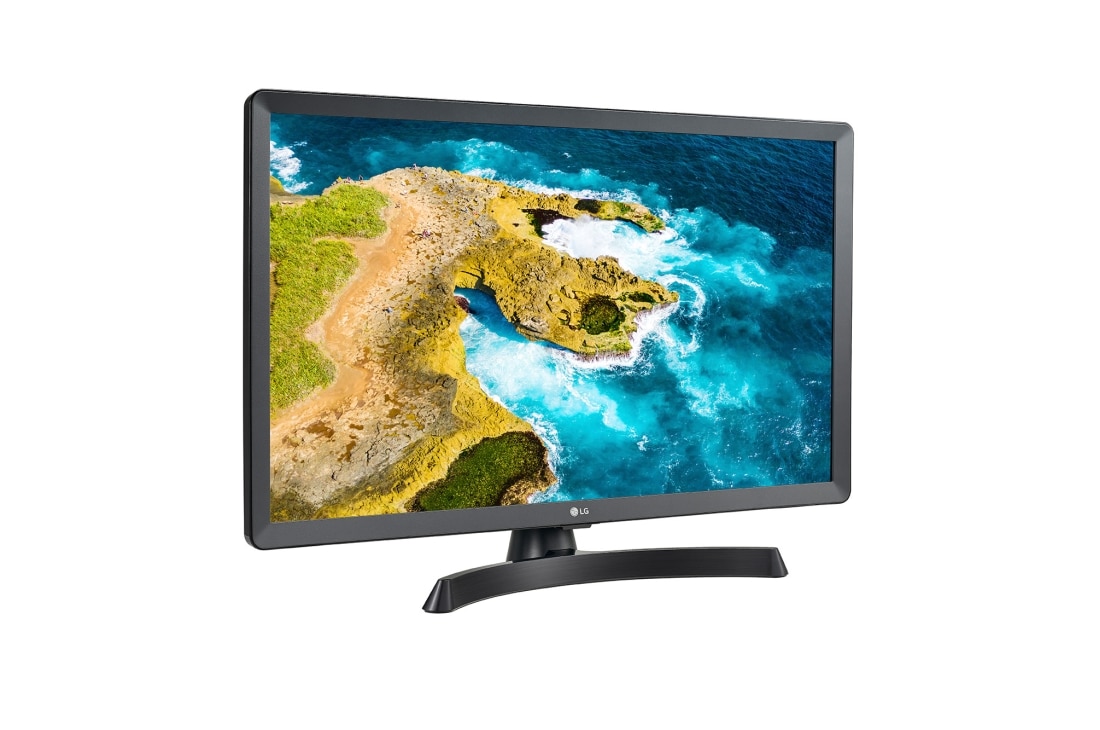LG MONITEUR HD READY LED TV 28'', vue de côté de +15 degrés, 28TQ515S-PZ, thumbnail 3