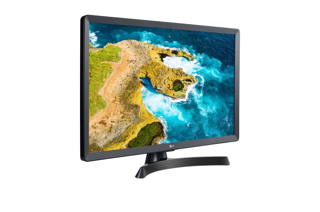 LG MONITEUR HD READY LED TV 28'', Vue de côté de +30 degrés, 28TQ515S-PZ, thumbnail 4