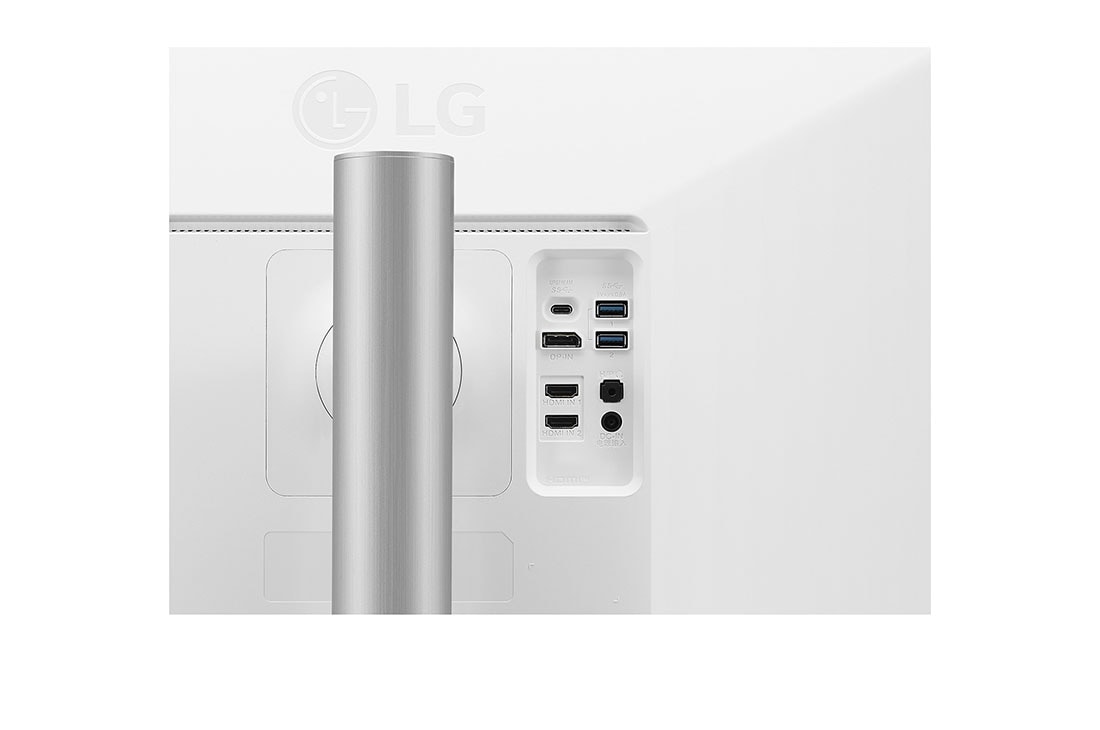 LG Moniteur IPS avec USB Type-C™ 27'' UHD 4K (3840x2160), vue rapprochée des ports, 27UP550P-W, thumbnail 8