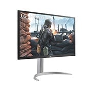 LG Moniteur IPS avec USB Type-C™ 27'' UHD 4K (3840x2160), vue latérale à +30 degrés, 27UP550P-W, thumbnail 4