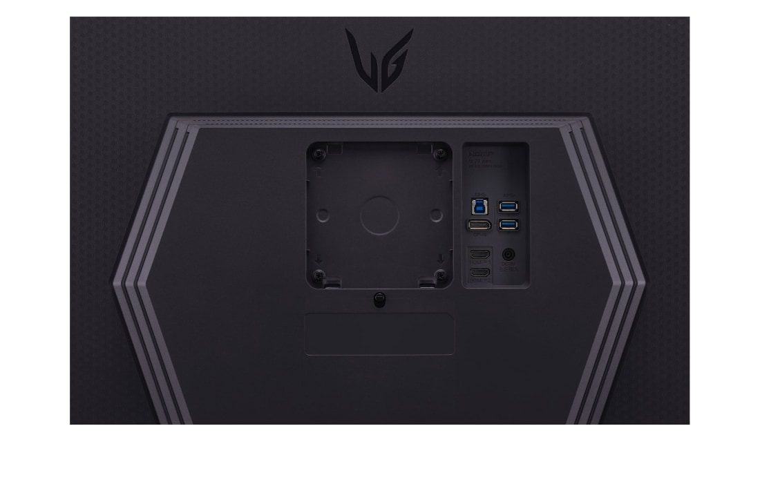 LG Moniteur pour jeu LG UltraGear™ QHD 27” avec fréquence de rafraîchissement de 240 Hz, vue rapprochée des ports, 27GR83Q-B, thumbnail 8