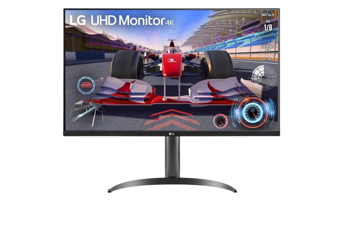 LG Moniteur HDR UHD 4K de 31,5 po, vue avant, 32UR550-B