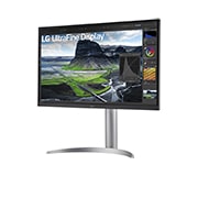 LG Écran 27” UHD IPS 4K avec 2000:1 de taux de contraste, Vue latérale à -15 degrés, 27UQ850V-W, thumbnail 2