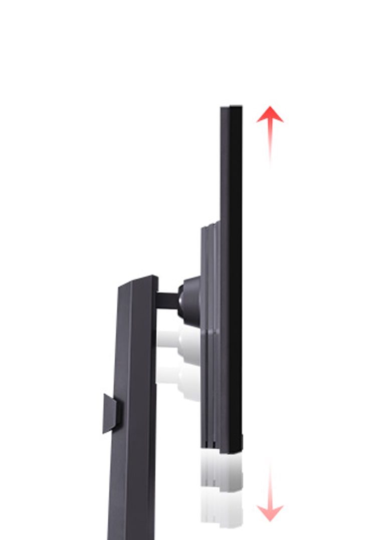 Ce moniteur est ajustable en hauteur.