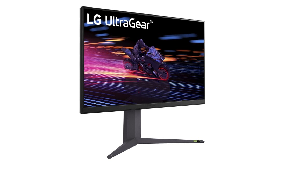 LG Moniteur pour jeu 32” UltraGear™ | QHD, IPS 1ms(GtG), NVIDIA® G-SYNC® Compatible, Vue avant latérale à +45 degrés, 32GR75Q-B, thumbnail 4