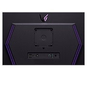 LG Moniteur pour jeu 27” UltraGear™ OLED | HDR400 True black, 240 Hz, 0,03 ms(GtG), gros plan des ports avec voyants allumés, 27GS95QE-B, thumbnail 12