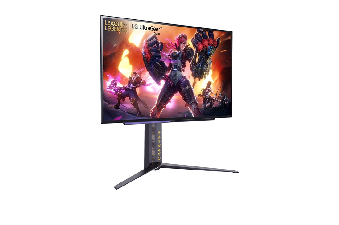 LG Moniteur pour jeu UltraGear™ OLED édition League of Legends | 27'', QHD, 240Hz, vue latérale à +15 degrés, 27GR95QL-B, thumbnail 4