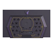 LG Moniteur pour jeu UltraGear™ OLED édition League of Legends | 27'', QHD, 240Hz, vue rapprochée des ports avec lumières allumées, 27GR95QL-B, thumbnail 12