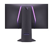 LG Moniteur pour jeu 32'' UltraGear™ Dual-Mode OLED | 4K UHD, Pixel Sound, vue arrière avec lumières allumées, 32GS95UE-B, thumbnail 8