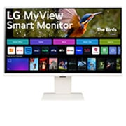 LG MyView Smart Monitor IPS 4K UHD 32 pouces avec webOS, vue de face avec webcam, 32SR83U-W, thumbnail 2