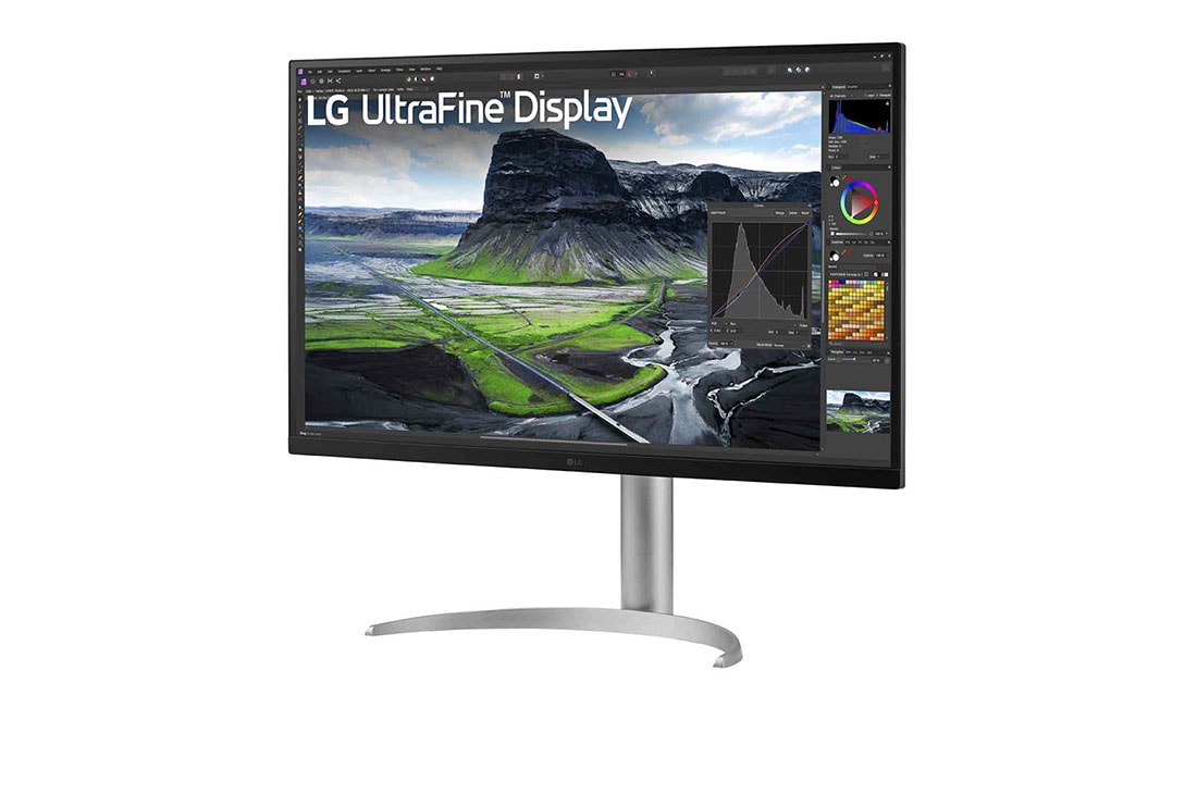 LG Écran 32” UHD IPS 4K avec 2000:1 de taux de contraste, vue latérale à +15 degrés, 32UQ850V-W, thumbnail 2