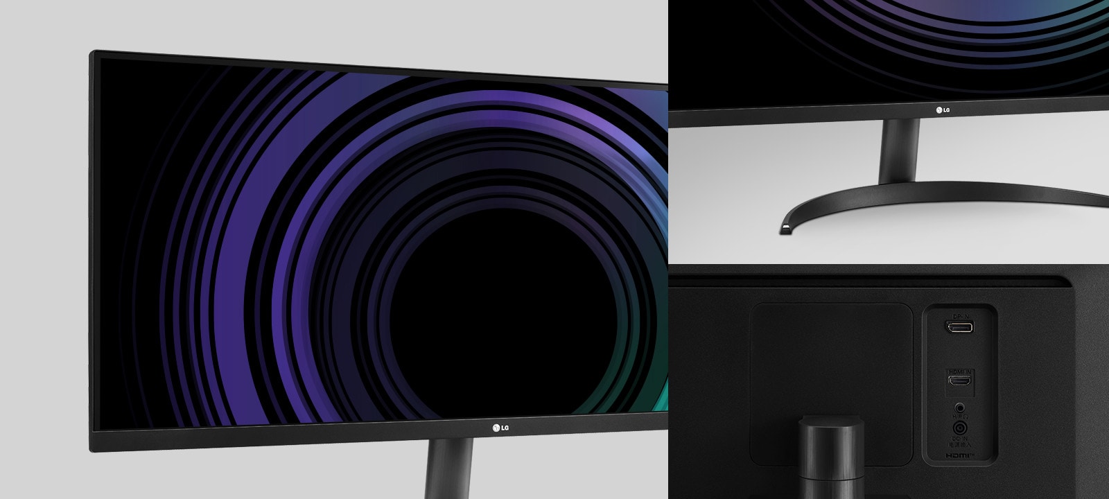 Images du moniteur depuis plusieurs angles.