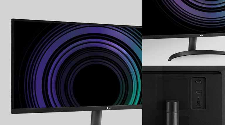 Images du moniteur depuis plusieurs angles.