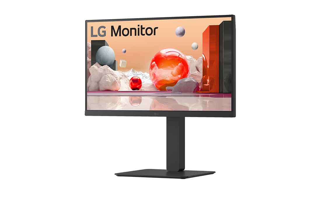 LG Moniteur IPS avec USB Type-C™ et RJ45 24” Full HD, vue latérale à -15 degrés, 24BA750-B, thumbnail 3