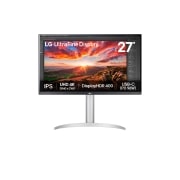 LG Moniteur UHD 4K IPS de 27 po avec VESA DisplayHDR™ 400, vue avant, 27UP850K-W, thumbnail 1