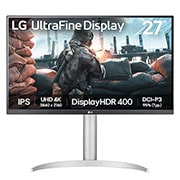 LG Moniteur UHD 4K IPS de 27 po avec VESA DisplayHDR™ 400, Vue avant, 27UP650K-W, thumbnail 1