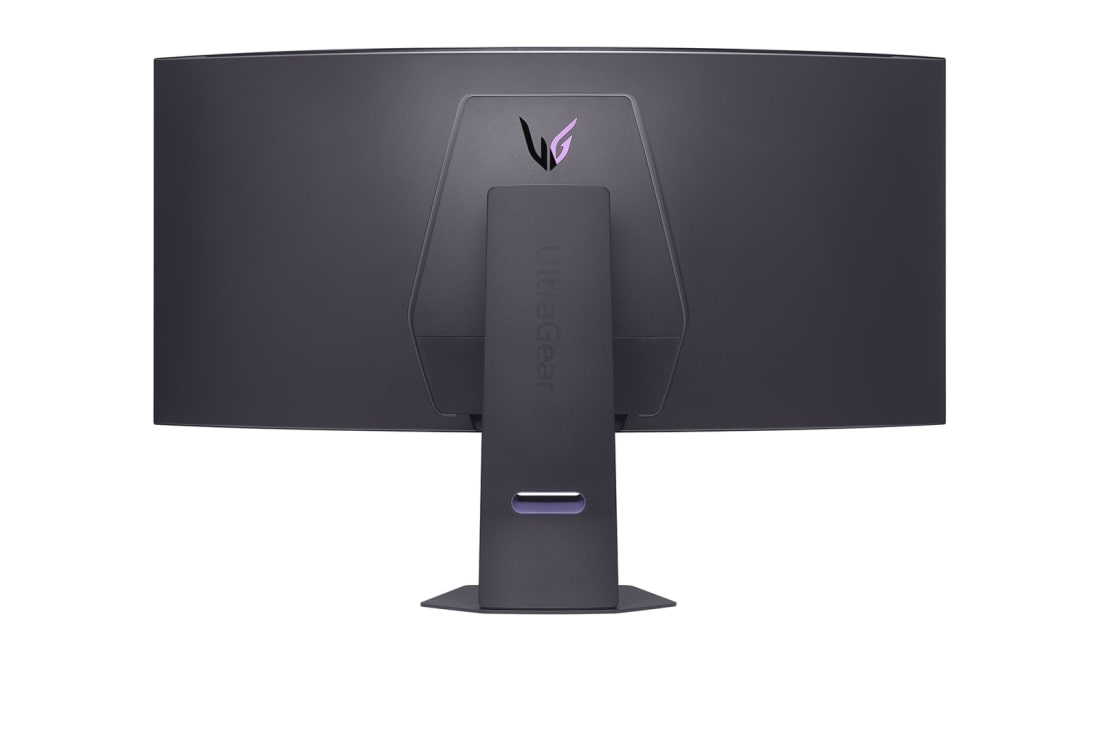 LG Moniteur pour jeu LG UltraGear™ de 45 pouces OLED Dual-Mode 5K2K | 0.03ms (GtG), Basse riche (10Wx2), DisplayHDR True Black 400, DP 2.1 & USB-C, vue arrière avec lumières éteintes, 45GX950A-B, thumbnail 6
