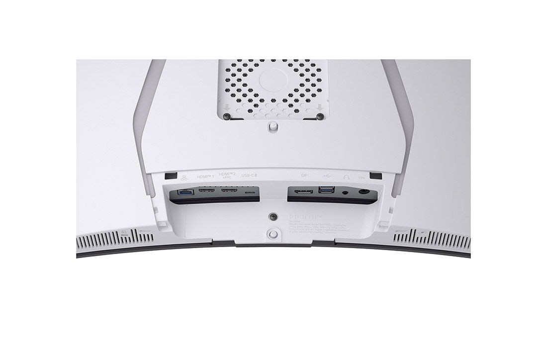 LG Moniteur pour jeu intelligent 34 pouces LG UltraGear™ OLED 240Hz WQHD incurvé | webOS, 0.03ms (GtG), 240Hz, DisplayHDR True Black 400, vue rapprochée des ports, 34GX90SA-W, thumbnail 16