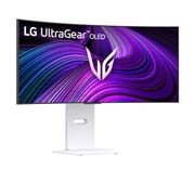 LG Moniteur pour jeu intelligent 34 pouces LG UltraGear™ OLED 240Hz WQHD incurvé | webOS, 0.03ms (GtG), 240Hz, DisplayHDR True Black 400, vue latérale à +15 degrés, 34GX90SA-W, thumbnail 3