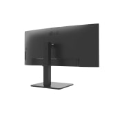 LG Moniteur incurvé IPS UltraWide QHD 34'' avec webcam FHD intégrée et USB Type-C™, vue arrière en perspective, 34BA85QE-B, thumbnail 7