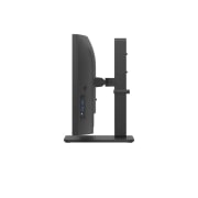 LG Moniteur incurvé IPS UltraWide QHD 34'' avec webcam FHD intégrée et USB Type-C™, vue latérale de l'écran s’inclinant vers le bas pour le réglage en hauteur, 34BA85QE-B, thumbnail 11