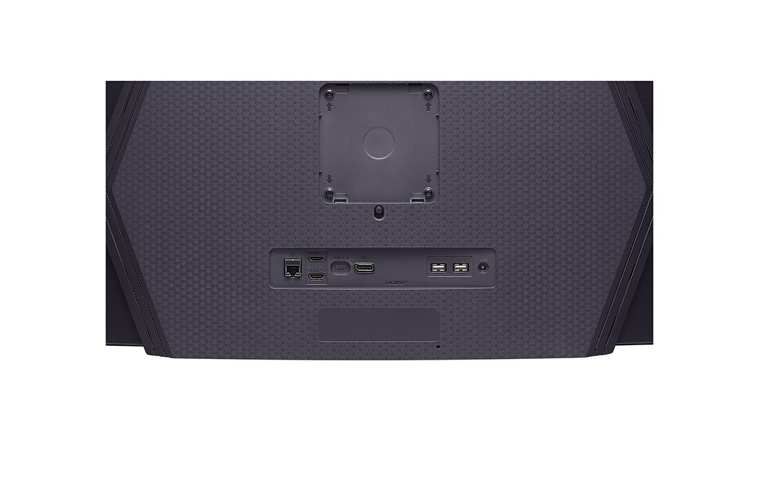 LG 45' (113 cm) | Moniteur gaming OLED 21:9 | Résolution WQHD 3440 x 1440, gros plan de l’emblème à l’arrière avec lumières allumées, 45GX90SA-B, thumbnail 15