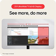 LG Écran IPS UltraWide 21:9 WFHD (2560x1080) 29 pouces, USP card, 29U511A-B, thumbnail 12
