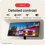 LG Écran IPS UltraWide 21:9 WFHD (2560x1080) 29 pouces, USP card, 29U511A-B, thumbnail 13