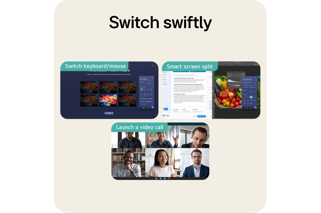 LG Moniteur VA 4K UHD UltraFine™ 31,5'', switch swiftly, 32U720A-B, thumbnail 18